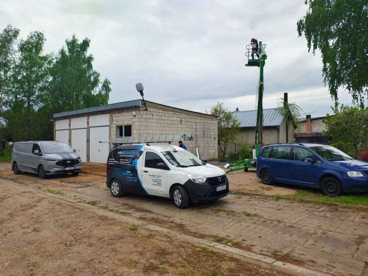 Monitoring z wykrywaniem AI i sterowanie bramami, Sokółka (teren prywatny)